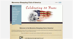 Desktop Screenshot of maremmaclub.com